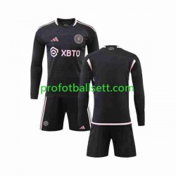 Fotballdrakt Inter Miami Barn Bortekit 2023-2024 Langermet