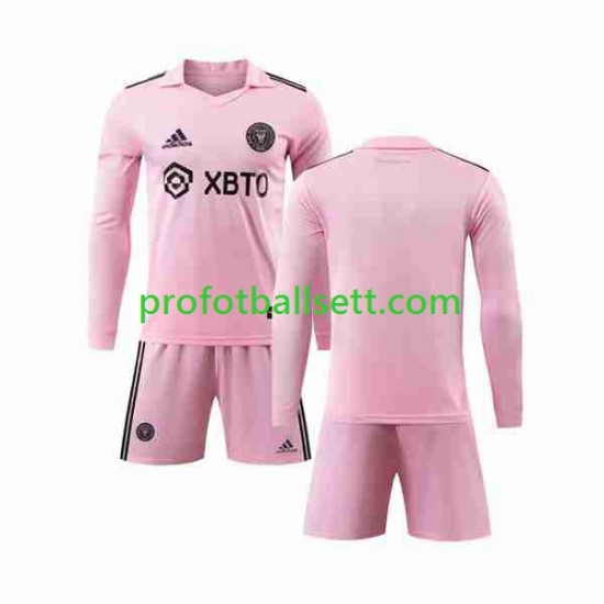 Fotballdrakt Inter Miami Barn Hjemmekit 2023-2024 Langermet