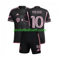 Fotballdrakt Inter Miami Lionel Messi 10 Barn Bortekit 2023 Kortermet