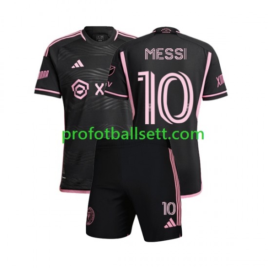 Fotballdrakt Inter Miami Lionel Messi 10 Barn Bortekit 2023 Kortermet