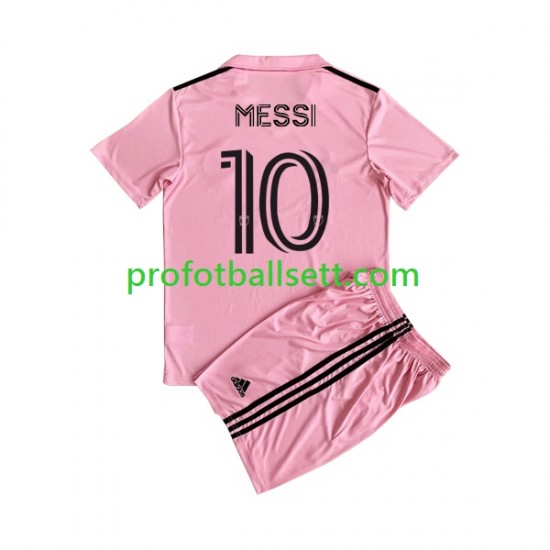 Fotballdrakt Inter Miami Lionel Messi 10 Barn Hjemmekit 2023 Kortermet