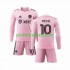 Fotballdrakt Inter Miami Lionel Messi 10 Barn Hjemmekit 2023-2024 Langermet