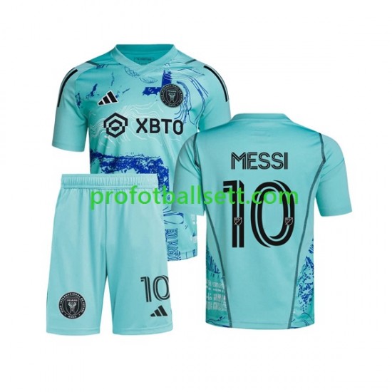 Fotballdrakt Inter Miami Lionel Messi 10 Special Barn Hjemmekit 2023-2024 Kortermet