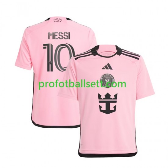 Fotballdrakt Inter Miami Lionel Messi 10 Herre Hjemmekit 2024 Kortermet
