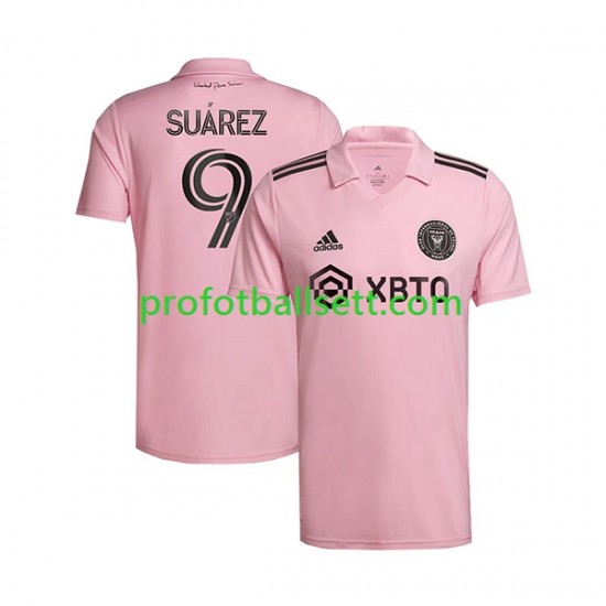 Fotballdrakt Inter Miami Luis Suarez 9 Herre Hjemmekit 2023-2024 Kortermet