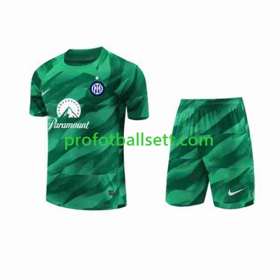 Fotballdrakt Inter Milan Keeper Barn Bortekit 2023-2024 Kortermet