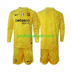 Fotballdrakt Inter Milan Keeper Barn Bortekit 2024-2025 Langermet