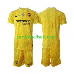 Fotballdrakt Inter Milan Keeper Barn Bortekit 2024-2025 Kortermet