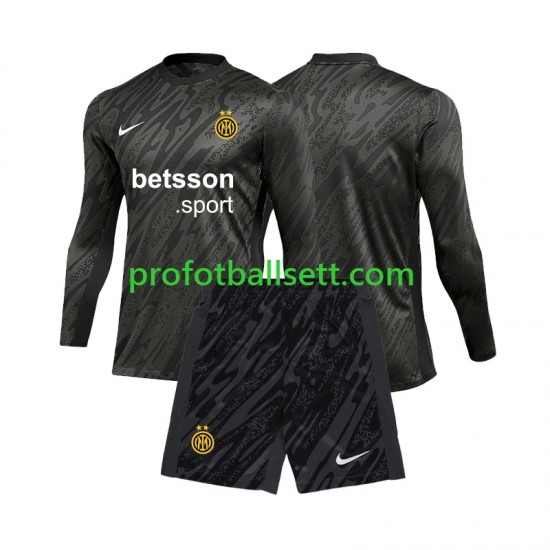 Fotballdrakt Inter Milan Keeper Barn Tredjekit 2024-2025 Langermet