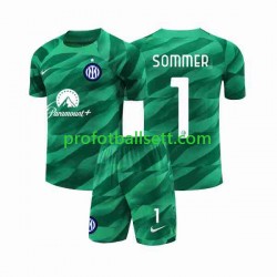 Fotballdrakt Inter Milan Keeper Sommer 1 Barn Bortekit 2023-2024 Kortermet