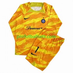 Fotballdrakt Inter Milan Keeper Sommer 1 Barn Hjemmekit 2023-2024 Langermet