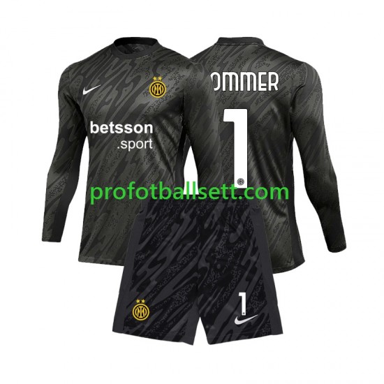 Fotballdrakt Inter Milan Keeper Yann Sommer 1 Barn Tredjekit 2024-2025 Langermet