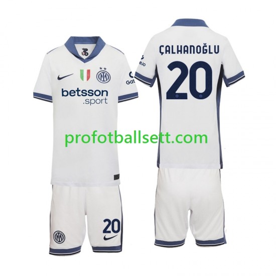 Fotballdrakt Inter Milan Hakan Calhanoglu 20 Barn Bortekit 2024-2025 Kortermet