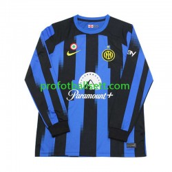 Fotballdrakt Inter Milan Herre Hjemmekit 2023-2024 Langermet