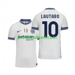Fotballdrakt Inter Milan Lautaro 10 Herre Bortekit 2024-2025 Kortermet