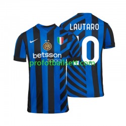 Fotballdrakt Inter Milan Lautaro 10 Herre Hjemmekit 2024-2025 Kortermet