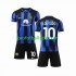 Fotballdrakt Inter Milan Lautaro Martinez 10 Barn Hjemmekit 2023-2024 Kortermet