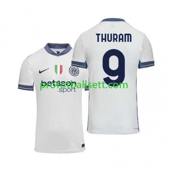 Fotballdrakt Inter Milan Marcus Thuram 9 Herre Bortekit 2024-2025 Kortermet