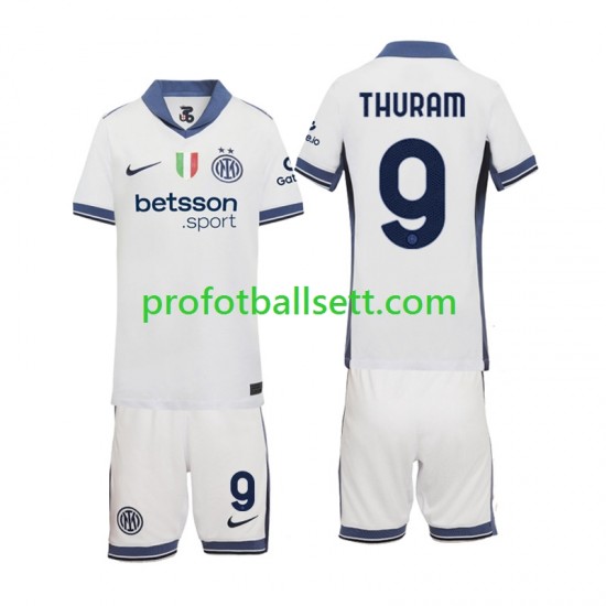 Fotballdrakt Inter Milan Marcus Thuram 9 Barn Bortekit 2024-2025 Kortermet