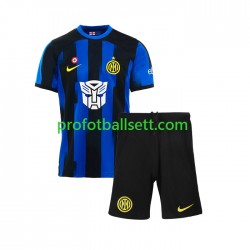 Fotballdrakt Inter Milan Transformers Barn Hjemmekit 2023-2024 Kortermet