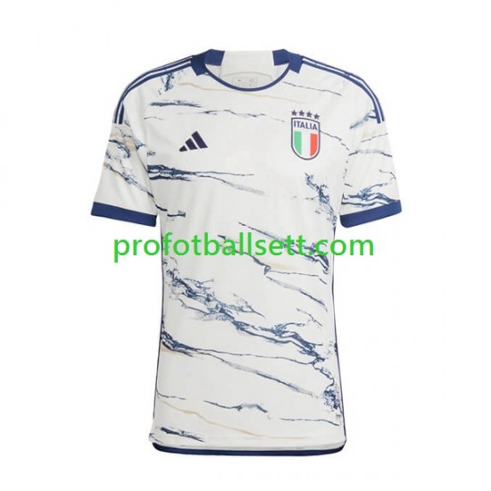 Fotballdrakt Italia Herre Bortekit 2023 Kortermet