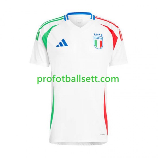 Fotballdrakt Italia Herre Bortekit Euro 2024 Kortermet