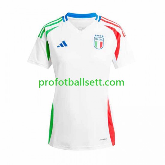 Fotballdrakt Italia Dame Bortekit Euro 2024 Kortermet