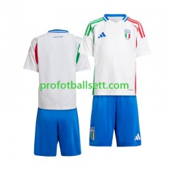 Fotballdrakt Italia Barn Bortekit Euro 2024 Kortermet