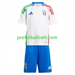 Fotballdrakt Italia Barn Bortekit Euro 2024 Kortermet