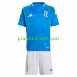 Fotballdrakt Italia Barn Hjemmekit Euro 2024 Kortermet
