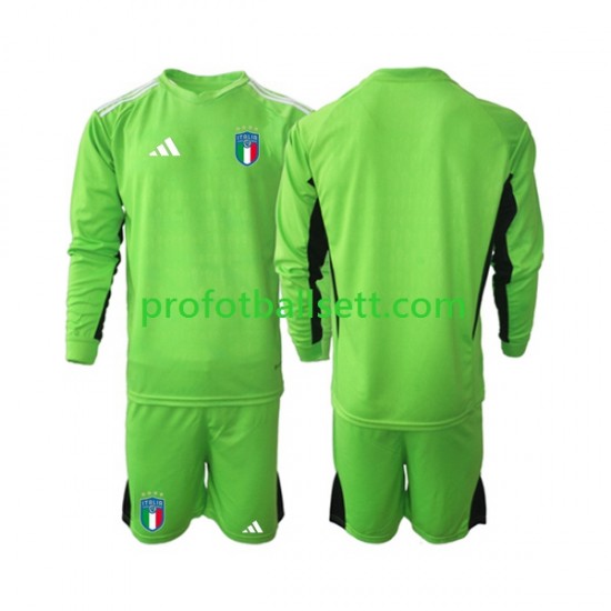 Fotballdrakt Italia Keeper Barn Hjemmekit 2023 Langermet