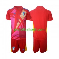 Fotballdrakt Italia Keeper Barn Tredjekit Euro 2024 Kortermet