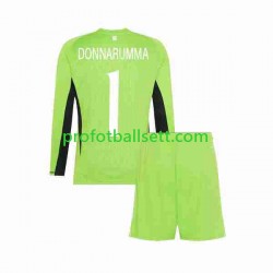 Fotballdrakt Italia Keeper Donnarumma 1 Barn Hjemmekit 2023 Langermet