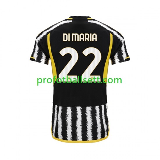Fotballdrakt Juventus Angel Di Maria 22 Herre Hjemmekit 2023-2024 Kortermet