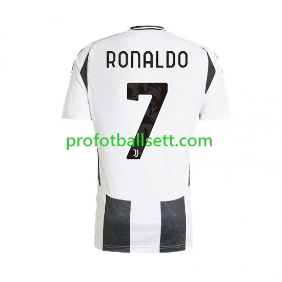 Fotballdrakt Juventus Cristiano Ronaldo 7 Herre Hjemmekit 2024-2025 Kortermet