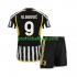 Fotballdrakt Juventus USA Dn Vlahovic 9 Barn Hjemmekit 2023-2024 Kortermet