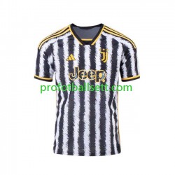 Fotballdrakt Juventus USA Dn Vlahovic 9 Herre Hjemmekit 2023-2024 Kortermet