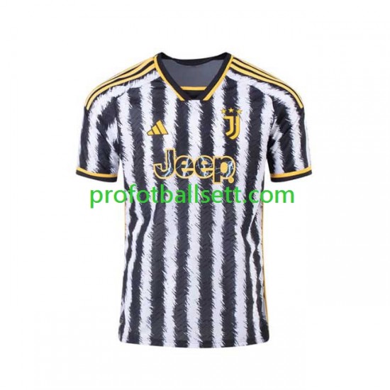 Fotballdrakt Juventus USA Dn Vlahovic 9 Herre Hjemmekit 2023-2024 Kortermet