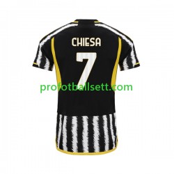 Fotballdrakt Juventus Federico Chiesa 7 Herre Hjemmekit 2023-2024 Kortermet