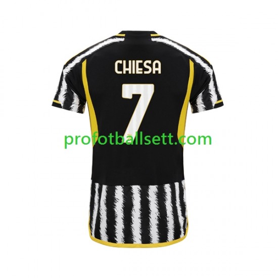 Fotballdrakt Juventus Federico Chiesa 7 Herre Hjemmekit 2023-2024 Kortermet
