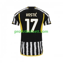 Fotballdrakt Juventus Filip Kostic 17 Herre Hjemmekit 2023-2024 Kortermet