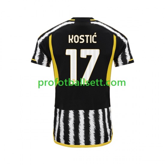 Fotballdrakt Juventus Filip Kostic 17 Herre Hjemmekit 2023-2024 Kortermet