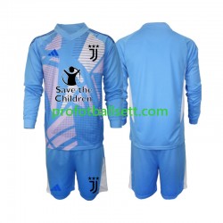 Fotballdrakt Juventus Keeper Barn Hjemmekit 2024-2025 Blå Langermet