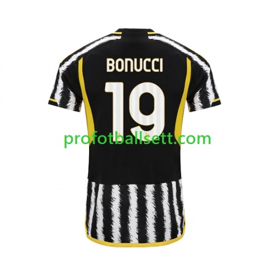 Fotballdrakt Juventus Leonardo Bonucci 19 Herre Hjemmekit 2023-2024 Kortermet