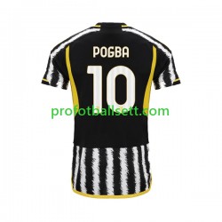Fotballdrakt Juventus Paul Pogba 10 Herre Hjemmekit 2023-2024 Kortermet