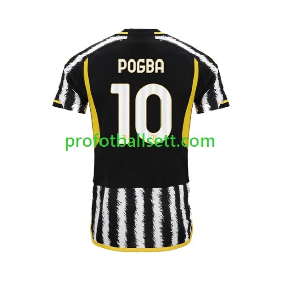 Fotballdrakt Juventus Paul Pogba 10 Herre Hjemmekit 2023-2024 Kortermet
