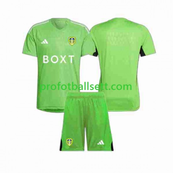 Fotballdrakt Leeds United Keeper Barn Hjemmekit 2023-2024 Kortermet