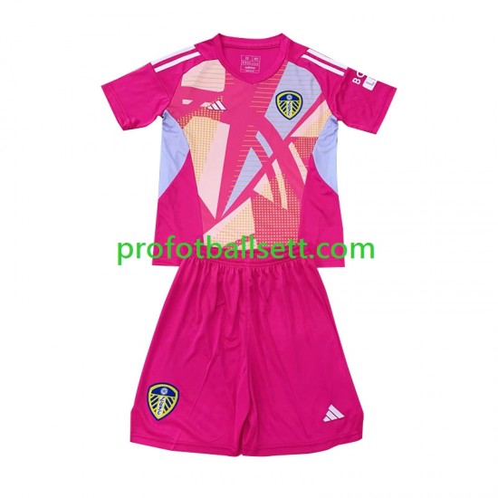 Fotballdrakt Leeds United Keeper Barn Tredjekit 2024-2025 Kortermet