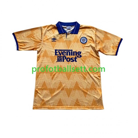 Retro Fotballdrakt Leeds United Herre Bortekit 1991-1992 Kortermet