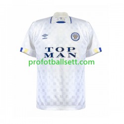 Retro Fotballdrakt Leeds United Herre Hjemmekit 1989-1990 Kortermet